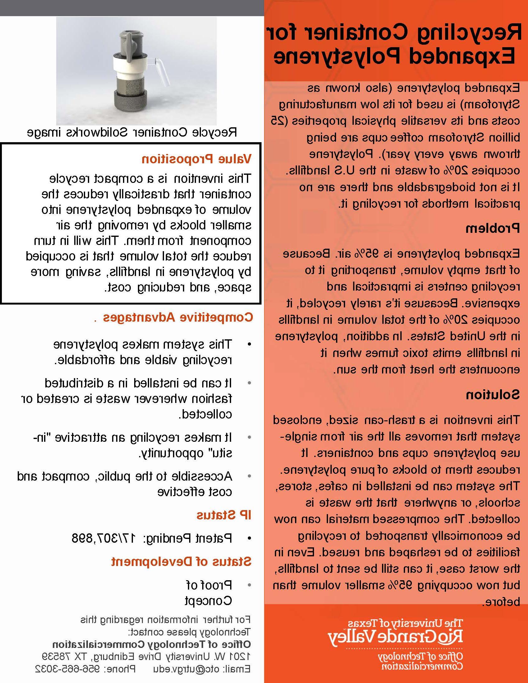 Recycling Container for Expanded Polystyrene PDF